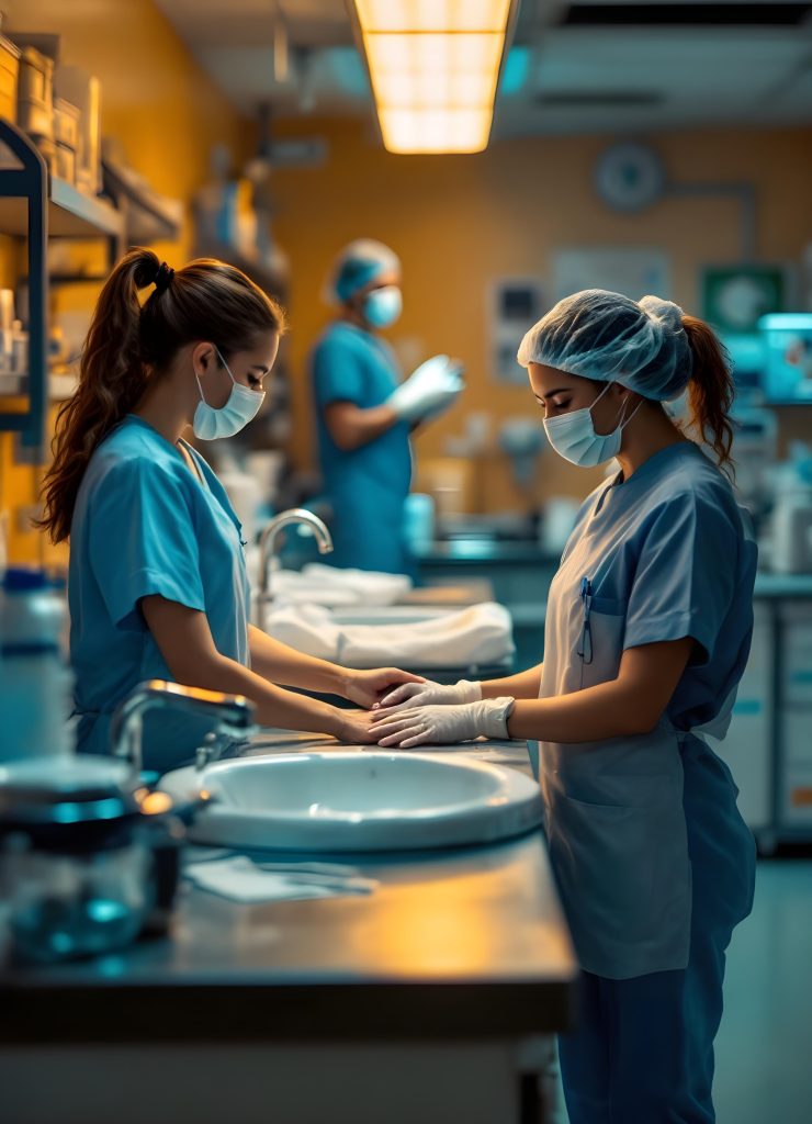 Workplace Hygiene SOPs Course Module - Healthcare administrator drafting hygiene SOPs.