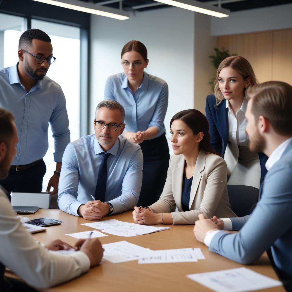 Coaching and Developing Your Salespeople in a modern office setting